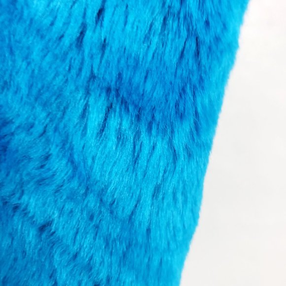 Women's Turquoise Lined Faux Fur Full Zip Inner Outer Pockets Jacket Coat Vest - Picture 11 of 12